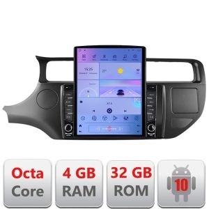 Navigatie Kia Rio 2012- G-204 ecran tip TESLA 9.7" cu Android Radio Bluetooth Internet GPS WIFI 4+32GB DSP 4G Octa Cor KIT-204+EDT-E709