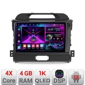 Navigatie Kia Sportage 2010- A-325 4+64 InCell Display 1K Android Waze USB Navigatie Internet Youtube Radio KIT-325+EDT-E209-RK