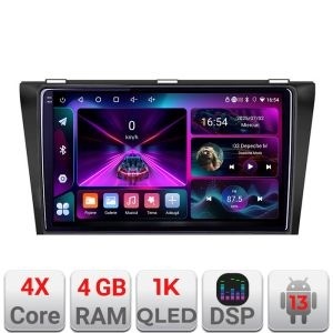 Navigatie Mazda 3 2004-2009 A-161 4+64 InCell Display 1K Android Waze USB Navigatie Internet Youtube Radio KIT-161+EDT-E209-RK