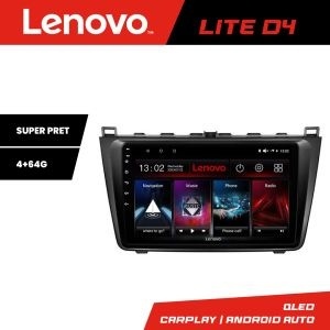 Navigatie Mazda 6 Lenovo Kit-012 4+64 GB Android Waze USB Navigatie Internet Youtube Radio KIT-012+LITE-D4-9-4+64