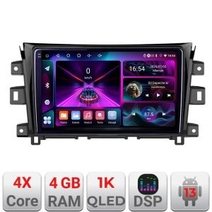 Navigatie Nissan Navara 2017- A-NAVARA17 4+64 InCell Display 1K Android Waze USB Navigatie Internet Youtube Radio KIT-navara17+EDT-E209-RK