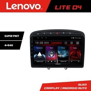Navigatie Peugeot 308 Quad Core Lenovo Kit-038 4+64 GB Android Waze USB Navigatie Internet Youtube Radio KIT-038+LITE-D4-9-4+64