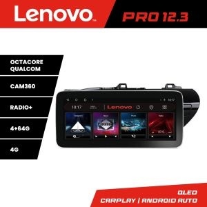 Navigatie TOYOTA Hilux 2016- K-TY59 Lenovo PRO 4+64 12.3 inch qled android 4G DSP gps internet Co KIT-TY59+PRO-12.3-4+64+KIT-10-9