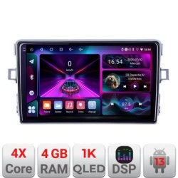 Navigatie Toyota Verso 2010-2016 A-133 4+64 InCell Display 1K Android Waze USB Navigatie Internet Youtube Radio KIT-133+EDT-E209-RK