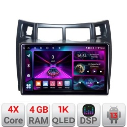 Navigatie Toyota Yaris 2008-2011 A-YARIS08 4+64 InCell Display 1K Android Waze USB Navigatie Internet Youtube Radio KIT-YARIS08+EDT-E209-RK