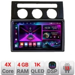 Navigatie VW Touran 2003-2009 clima automata A-touran2 4+64 InCell Display 1K Android Waze USB Navigatie Internet Youtube Radio kit-touran2+EDT-E210-RK