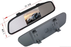 Oglinda Retrovizoare Monitor Tft Lcd 4,3’’ 2 Intrari Video Camera Marsarier / Tv Tuner Digital - Img 3