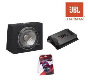 Pachet de Bass JBL STAGE 1200S Subwoofer Incinta Cub de 30cm (12″) + Amplificator JBL Concert A652 + Kit cabluri Acv de 10mm² LK-10