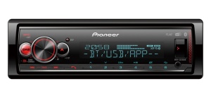 Radio MP3 auto Pioneer MVH-S520DAB, 1DIN, Bluetooth, DAB/DAB+, Spotify, 4x50W, USB, compatibil cu dispozitive Apple/Android, iluminare Multicolor