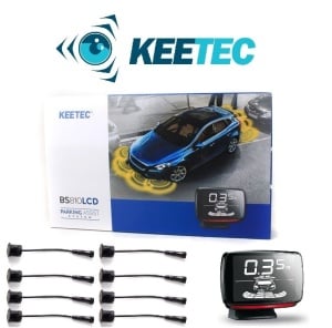 Senzori de parcare fata si spate KEETEC BS810 LCD cu display - Recunoastere carlig de remorcare sau roată de rezervă