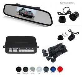 Senzori parcare cu camera video si display LCD de 4.3 in oglinda S604