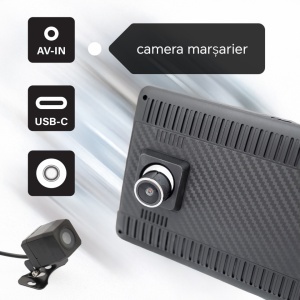 Sistem de navigatie GPS Portabil cu DVR incorporat PNI S932 PRO Harti Maps Igo Truck si Waze cu Radarele din Europa pentru Camioane si Autoturisme, ecran 7 inch, memorie 32 GB, 2GB DDR3 RAM, Android 13, Apple Carplay si Android Auto Camera Marsarier