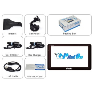 Sistem de navigatie portabil GPS PilotOn M9Plus 8GB Diagonala 7" Harti Incluse pentru Camioane si Autoturisme Rulote Autocare