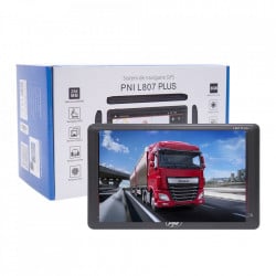 Sistem de navigatie portabil GPS PNI L807 PLUS 8GB Diagonala 7" Harti Incluse pentru Camioane si Autoturisme Rulote Autocare