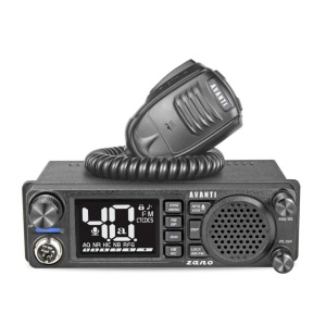 Statie Radio CB Avanti ZANO 12/24V, format 1DIN, difuzor frontal, filtre zgomot regalbile, DSP, ASQ, RFGain