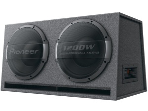 2 x Subwoofer auto activ, 30 cm, 1000W Pioneer TS-WX1220AH
