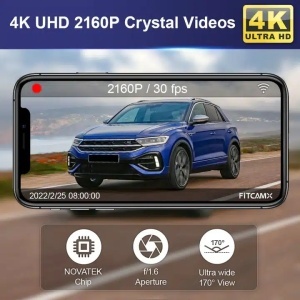 Camera DVR 4K FiTCAMX special conceput pentru VW T-ROC 2017-2024 - Img 4