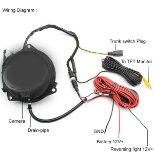 Camera marsarier flip in sigla pentru VW Passat B6, B7, Golf 6, EOS, CC, BEETLE, Polo - C4807 / FA-G6 - Img 3