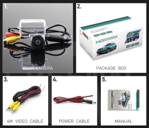 Camera marsarier HD, unghi 170 grade cu StarLight Night Vision pentru Mazda Mazda 6 MK1 (2002-2007) - FA8171 - Img 7