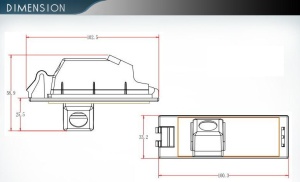CAMERA VIDEO DE MARSARIER DEDICATA HYUNDAI IX35 MODEL WITSON W2-C375Y