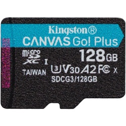 Card de memorie Kingston Canvas Go! Plus – 128 GB MicroSDXC , clasa 10, UHS-I U3 - Special pentru camerele video auto DVR