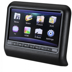 DVD PLAYER AUTO DE TETIERA NEGRU EDOTEC EDT 911 LCD 9'' USB / SD PLAYER REZOLUTIE HD JOCURI JOYSTICK WIRELESS MONTAJ CALIFICAT IN TOATA TARA !