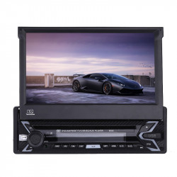 DVD PLAYER AUTO UNIVERSAL 1DIN CU ECRAN RETRACTABIL LCD 7'' FATA DETASABILA CARKIT BLUETOOTH USB SD MODEL 9505