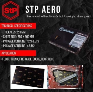 INSONORIZANT PREMIUM AUTO STP AERO BULK PACK, 12 folii, 750x500 mm, 2.3MM, 4.5M2 - Cel mai eficient și ușor!