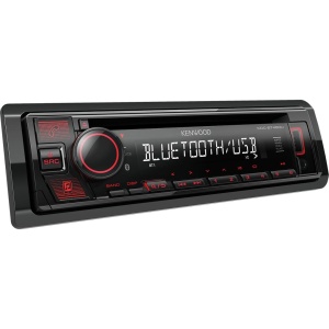 KDC-BT460U RADIO CD/USB/BLUETOOTH KENWOOD, ROSU - Img 2