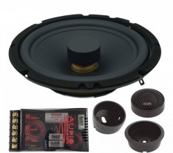 KIT Difuzoare auto Sistem Component R 165 FLAT EVO 6.5" pe 2 cai audio 165mm 2x 130/90 Watt Audio System