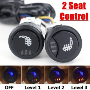 Kit Incalzire In Scaune Auto Carbon Buton Push Slim Oem Look 3 Pozitii Model EDOTEC EDT-IS300 (per scaun) - Img 8