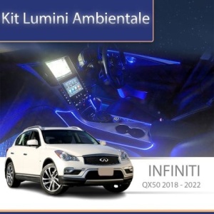Lumini ambientale dedicate Inifnity QX50 2018-2022 set complet control telefon sau sistem original