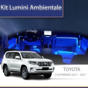 Lumini ambientale dedicate Toyota Prado 2011-2021 set complet control telefon sau sistem original