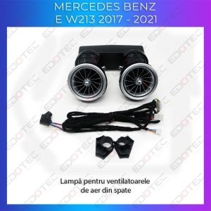 Lumini Ambientale dedicate ventilatoare spate Mercedes E W213 pe sistemul original sau telefon AMB-ME-W213-02