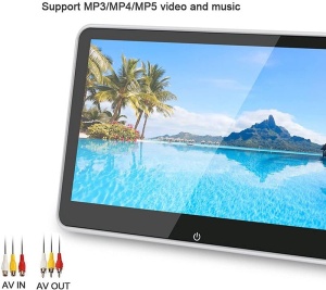 MONITOR AUTO TETIERA ECRAN IPS 8'' TOUCHSCREEN SD USB MIRROR LINK AV OUT COD EDT-Travelmate8 