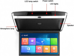 Monitor plafon Cu Android Octacore 3+32GB Video Ecran 15.6 inch HD 1080P IPS WIFI Intrare HDMI USB SD LEDURI AMBIENTALE! MONTAJ CALIFICAT IN TOATA TARA!
