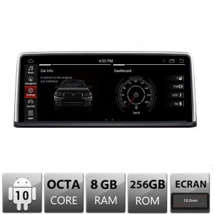 NAVIGATIE ANDROID 10 DEDICATA BMW SERIA 2 F45 NBT 2013-2016 ECRAN 12,3” CAPACITIV INTERNET WIFI PROCESOR CORTEX A9 1,6GHZ 8GB RAM 256GB ROM CARKIT BLUETOOTH PRELUARE AGENDA TELEFONICA MIRROR LINK MODEL EDT-F45-V3