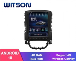 NAVIGATIE ANDROID 10 DEDICATA OPEL ASTRA J ECRAN VERTICAL TESLA STYLE IPS 10" INTERNET WIFI SIM 4G PROCESOR OCTA CORE 4GB RAM 64GB MEMORIE INTERNA SUNET DSP DVR CARKIT BLUETOOTH CARPLAY GPS WAZE MODEL WITSON TTV1974
