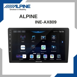 Navigatie Android 13, ALPINE INE-AX809, 8+128GB, Ecran 9.5" QLED, Procesor Octa-core, 2Ghz, Internet 4G, Bluetooth 5.1, Sunet DSP