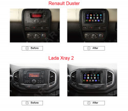 NAVIGATIE ANDROID 7.1 DEDICATA DACIA DUSTER LOGAN SANDERO LOGDY DOKKER RENAULT CAPTUR NAVD-A5157 2GB RAM DVR CARKIT GPS INTERNET 3G WIFI WAZE