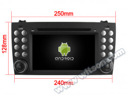 NAVIGATIE ANDROID DEDICATA MERCEDES-BENZ SLK W171 WITSON W2-RH5576 QUADCORE 2GB RAM 16GB INTERNET 3G WAZE DVD GPS CARKIT PRELUARE AGENDA TELEFONICA