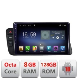 Navigatie Audi A4 2008-2016 NON-MMI F-A4 Octa Core cu Android Radio Bluetooth Internet GPS WIFI DSP 8+128GB 4G KIT-A4+EDT-E610