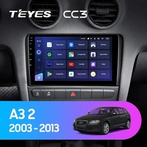 Navigatie Auto Teyes CC3 2K Audi A3 8P 2004-2013 6+128GB 9.5" QLED Octa-core 2Ghz Android 4G Bluetooth 5.1 DSP - Img 2