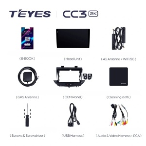 Navigatie Auto Teyes CC3 2K Opel Grandland, Crossland 2017-2024 6+128GB 9.5" QLED Octa-core 2Ghz, Android 4G Bluetooth 5.1 DSP - Img 7