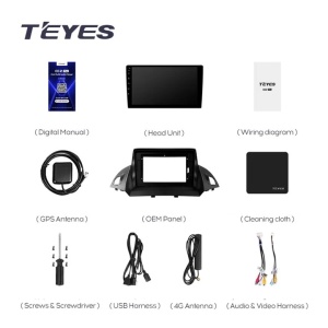 NAVIGATIE AUTO TEYES CC3 FORD KUGA 2013-2019 6+128GB 9" QLED OCTA-CORE 1.8GHZ ANDROID 4G BLUETOOTH 5.1 DSP - Img 7