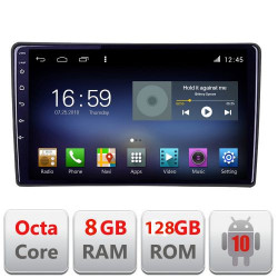 NAVIGAȚIE CARPAD ANDROID 10 DEDICATĂ FIAT TIPO 2015- ECRAN CAPACITIV OCTACORE 8GB RAM 128GB ROM DVR CARKIT BLUETOOTH MIRROR LINK KIT-TIPO+EDT-E609