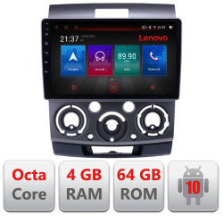 NAVIGATIE CARPAD ANDROID 10 DEDICATA FORD RANGER MAZDA BT50 2007-2012 ECRAN CAPACITIV OCTACORE 4GB RAM 64 GB ROM DVR CARKIT BLUETOOTH MIRROR LINK MODEL LENOVO KIT-ranger+EDT-E509-PRO