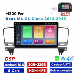 NAVIGATIE CARPAD ANDROID 10 DEDICATA MERCEDES ML W166 GL X166 2012-2015 ECRAN IPS 9" CAPACITIV INTERNET WIFI SIM 4G PROCESOR OCTA CORE 3GB RAM 32GB MEMORIE INTERNA SUNET DSP DVR CARKIT BLUETOOTH MIRROR LINK COOLER RACIRE INCLUS MODEL KIT-W166+EDT-M300S