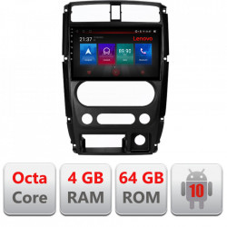 NAVIGATIE CARPAD ANDROID 10 DEDICATA SUZUKI JIMNY 2007-2016 ECRAN CAPACITIV OCTACORE 4GB RAM 64 GB ROM DVR CARKIT BLUETOOTH MIRROR LINK MODEL LENOVO KIT-JIMNY07+EDT-E509-PRO