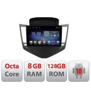 Navigatie CHEVROLET CRUZE 2009- F-045 Octa Core cu Android Radio Bluetooth Internet GPS WIFI DSP 8+128GB 4G KIT-045+EDT-E609